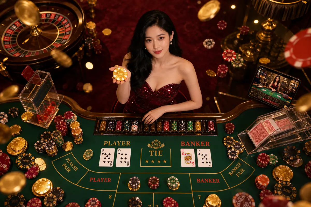 crown66 meja Sic Bo live casino dadu